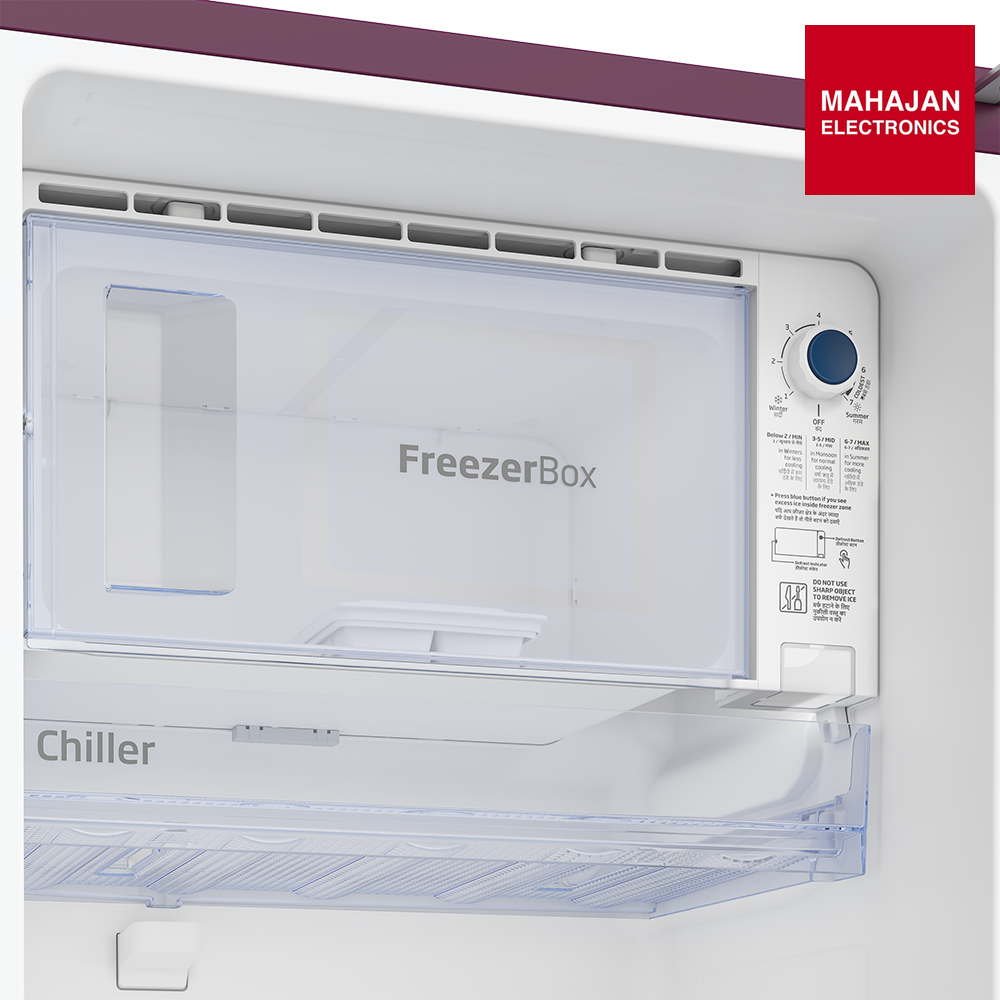 Voltas Beko 195 L 3 Star Direct Cool Refrigerator (Dahlia Wine) (2020) RDC215CFWEX/XXSG - Mahajan Electronics Online