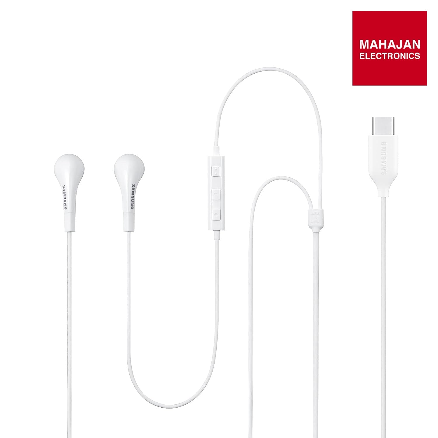 Samsung Original IC050 Type-C Wired in Ear Earphone with mic (White) – Mahajan Electronics Online.