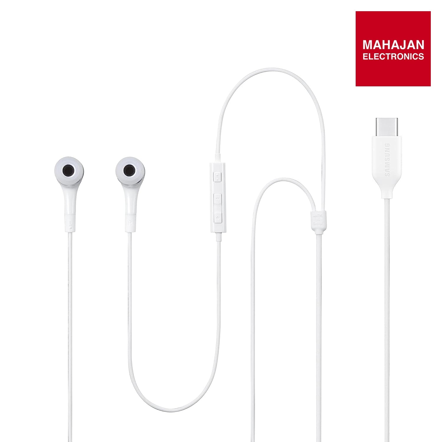 Samsung Original IC050 Type-C Wired in Ear Earphone with mic (White) – Mahajan Electronics Online.