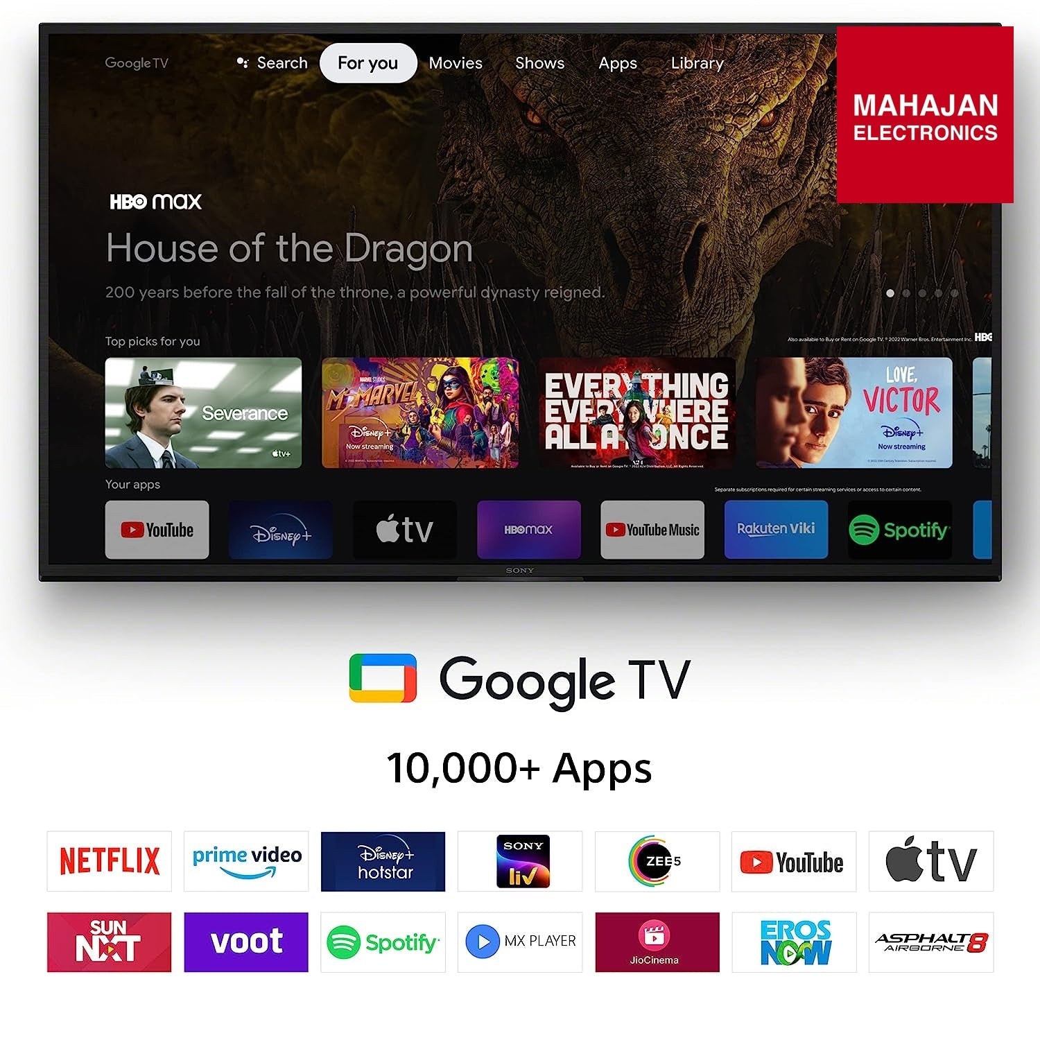Sony Bravia 108 cm (43 inches) 4K Ultra HD Smart LED Google TV KD-43X75L (Black) - Mahajan Electronics Online