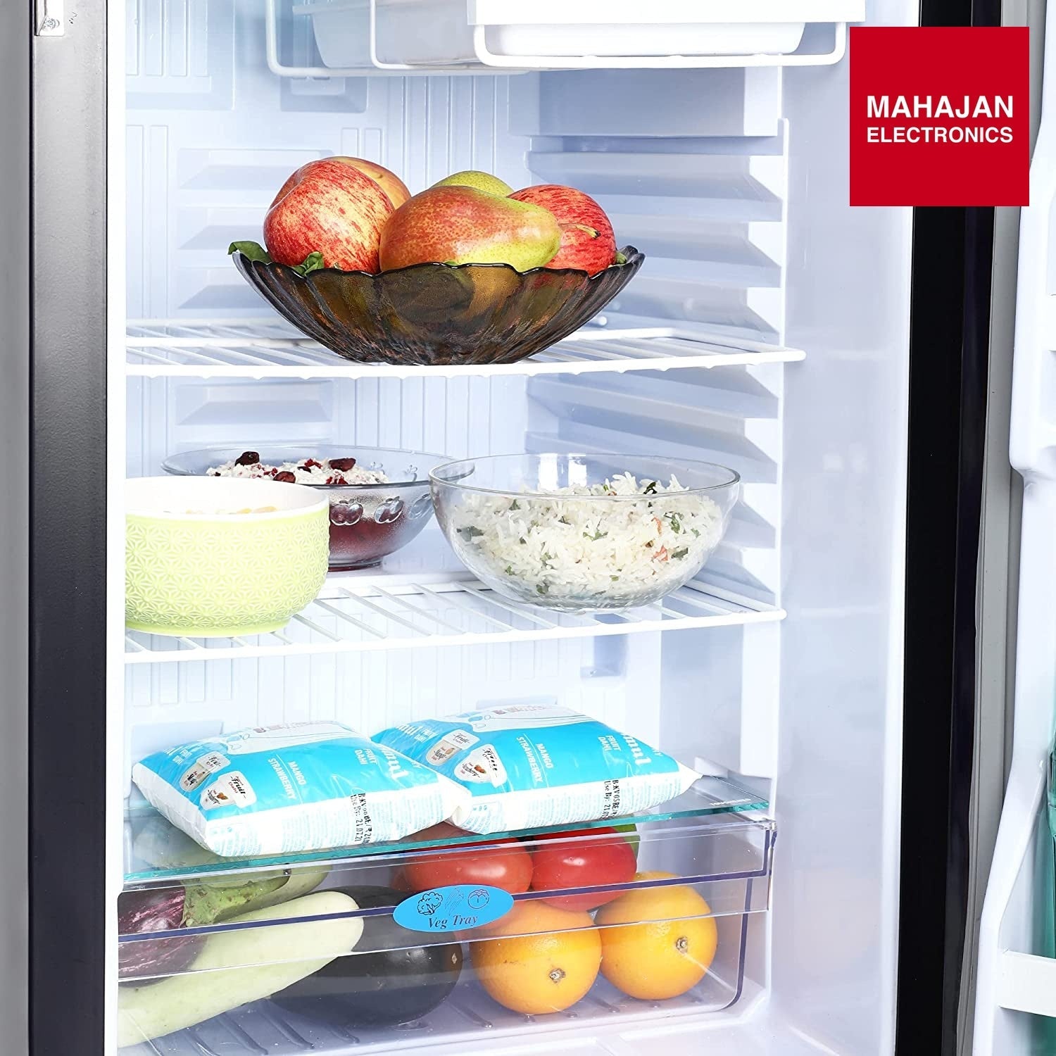 Godrej RD CHAMP 114A WPF ER WN 99 L 1 Star Direct Cool Single Door Refrigerator ( Flower Brown Wired Shelves) - Mahajan Electronics Online