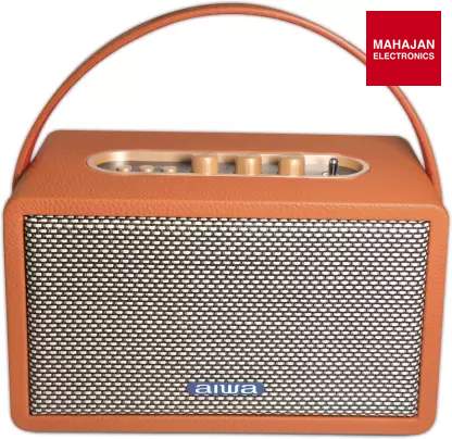 Aiwa RS-X100 Natsukasii Pro 40W Bluetooth Home Audio Speaker | Retro Wooden Finish | 9-Hour Battery | DSP & TWS Technology | Mahajan Electronics Delhi NCR