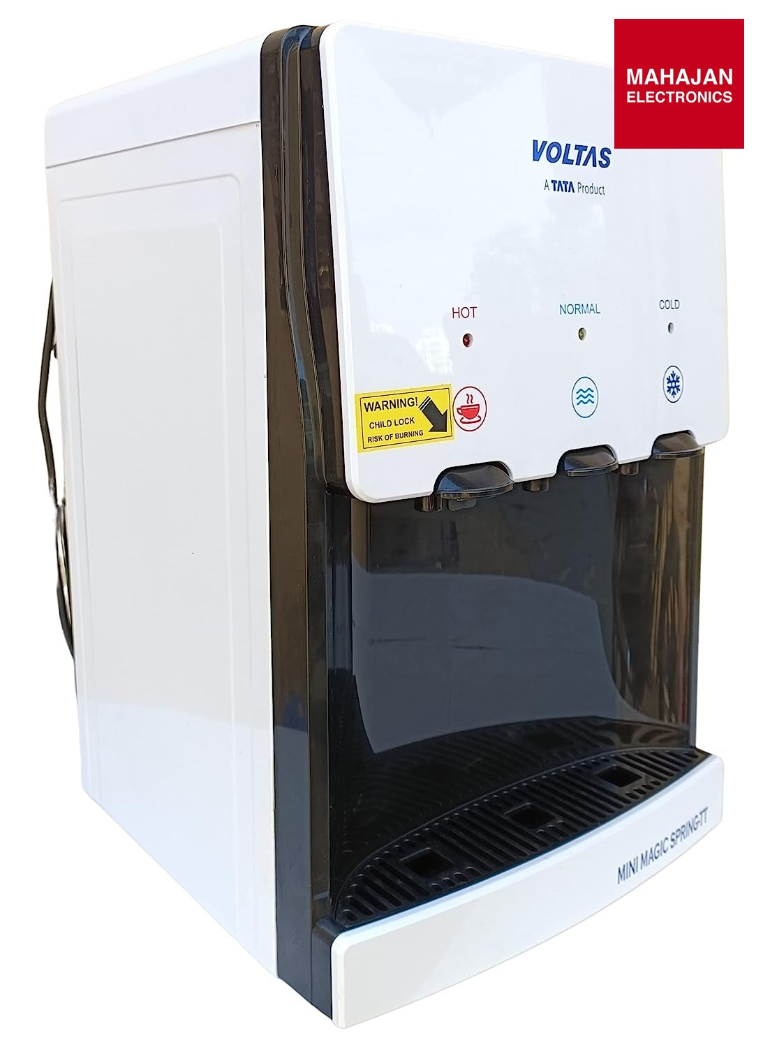 Voltas Spring TT Plus Table Top Water Dispenser with Three Temperature Tap and Compact Design (White and – Mahajan Electronics Online.