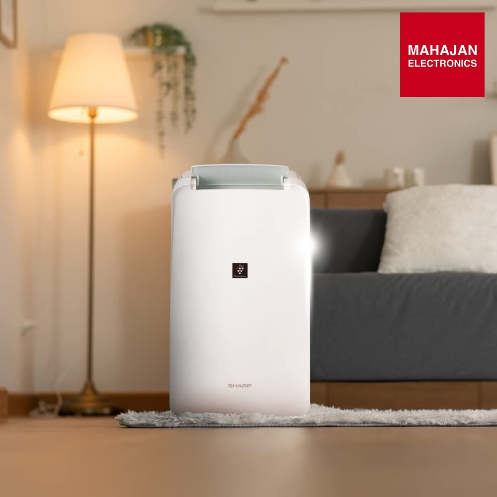 SHARP Electric Home Dehumidifier Machine with PCI Tech โDW-P10M-W (fight against mold, virus, fungus) โ Mahajan Electronics Online.