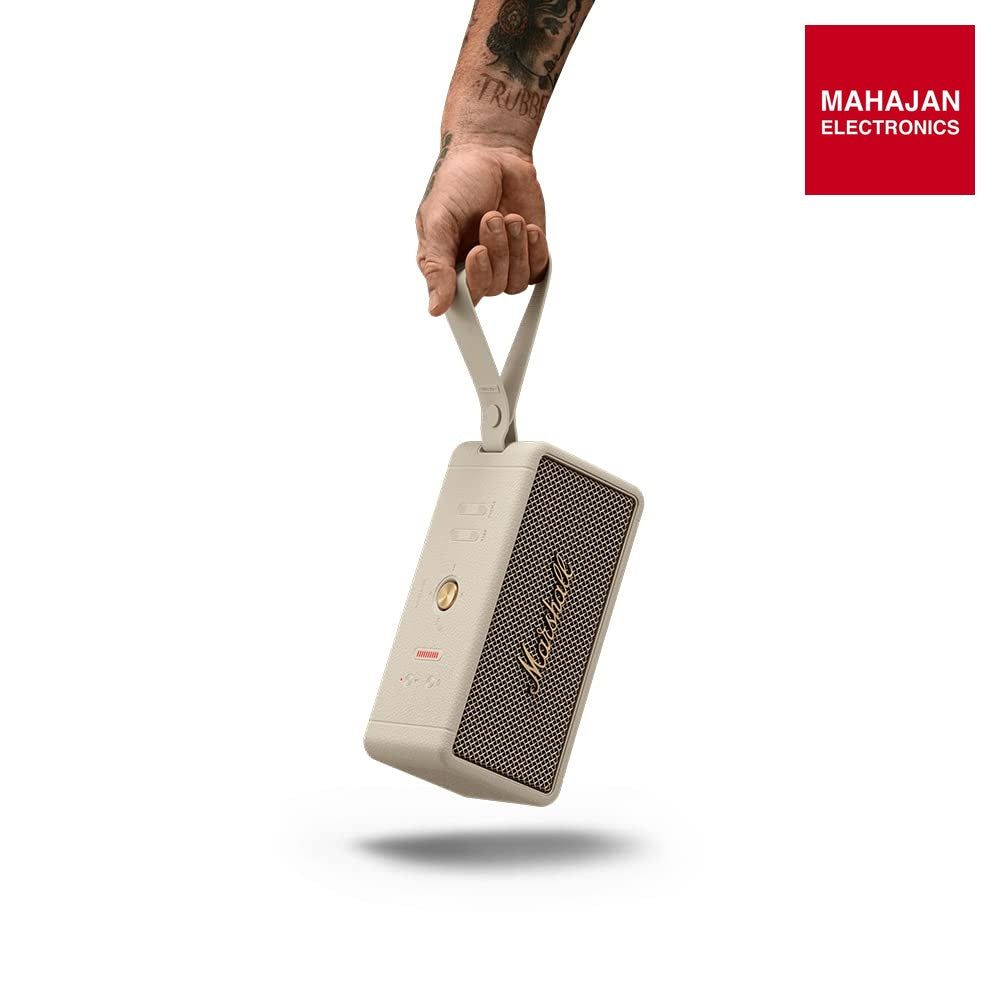 Marshall Middleton Portable Bluetooth Speaker, Cream ā Mahajan Electronics Online.