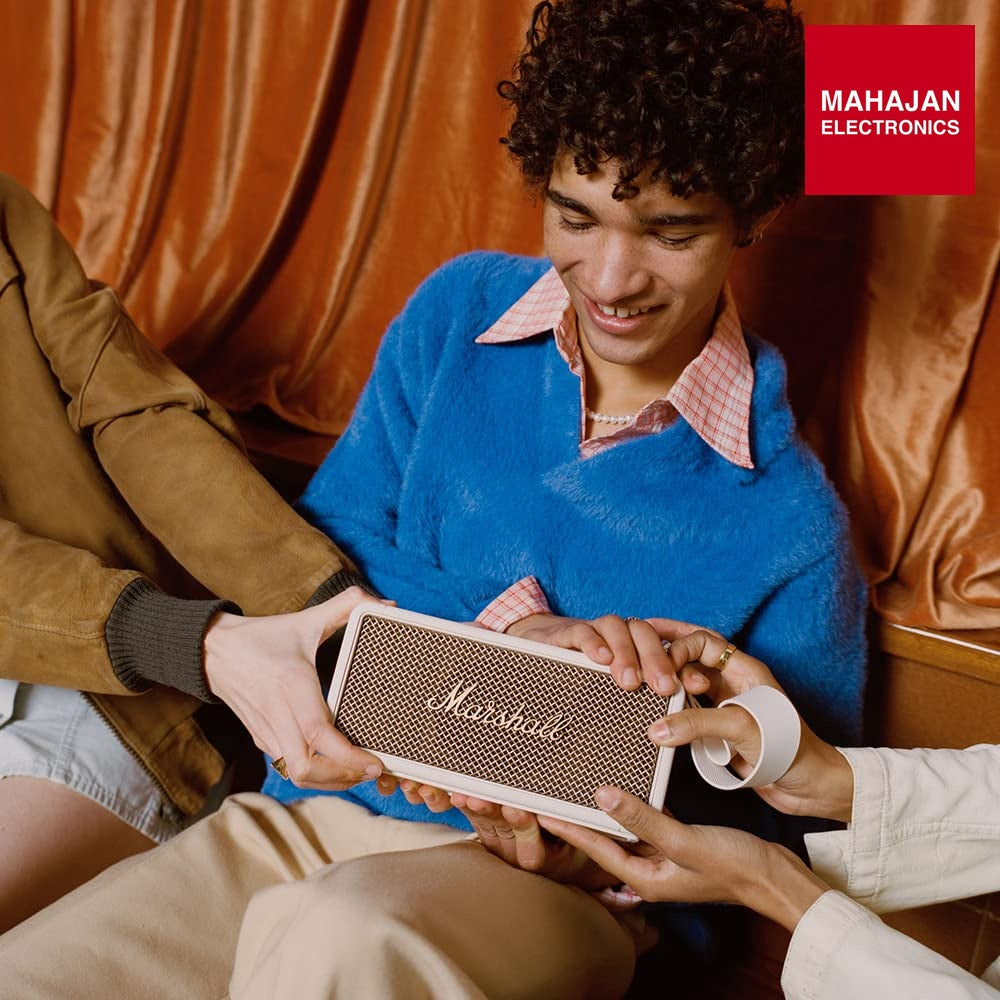 Marshall Middleton Portable Bluetooth Speaker, Cream ā Mahajan Electronics Online.