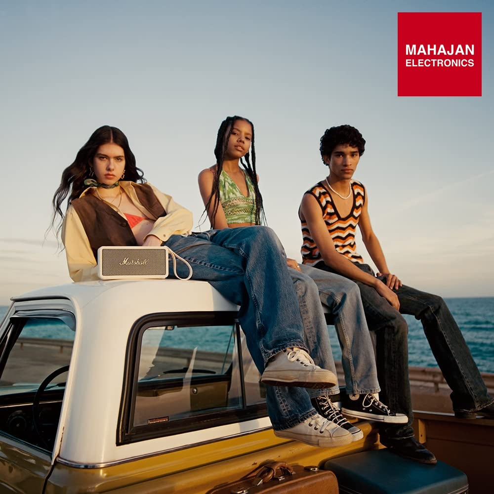 Marshall Middleton Portable Bluetooth Speaker, Cream ā Mahajan Electronics Online.