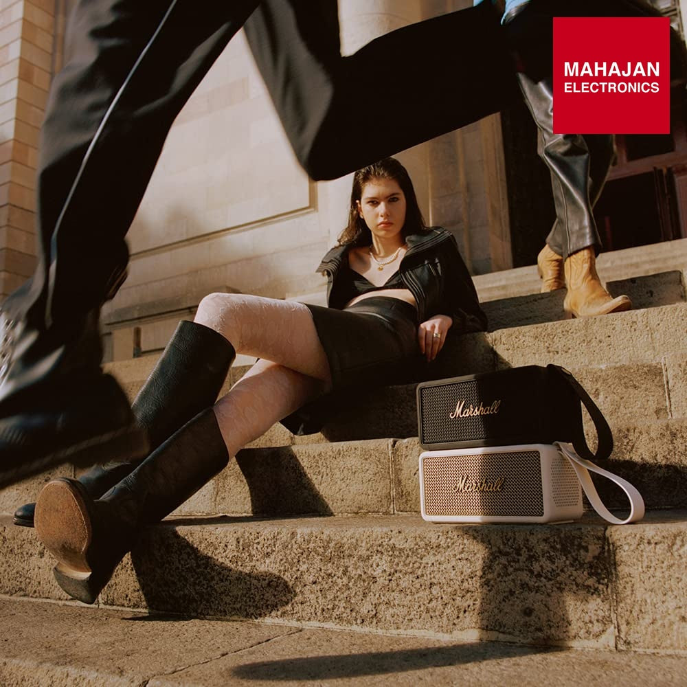 Marshall Middleton Portable Bluetooth Speaker, Cream ā Mahajan Electronics Online.