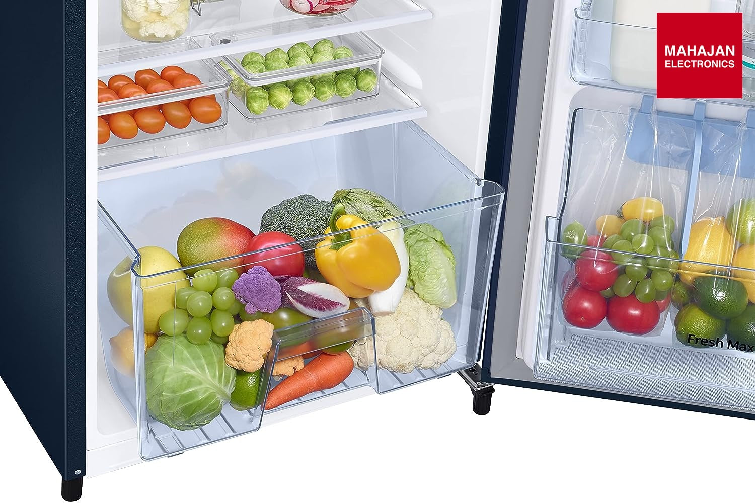 Samsung 246L 3 Star Inverter Direct-Cool Single Door Refrigerator (RR26C3753CU/HL,Camellia Blue) 2023 Model - Mahajan Electronics Online