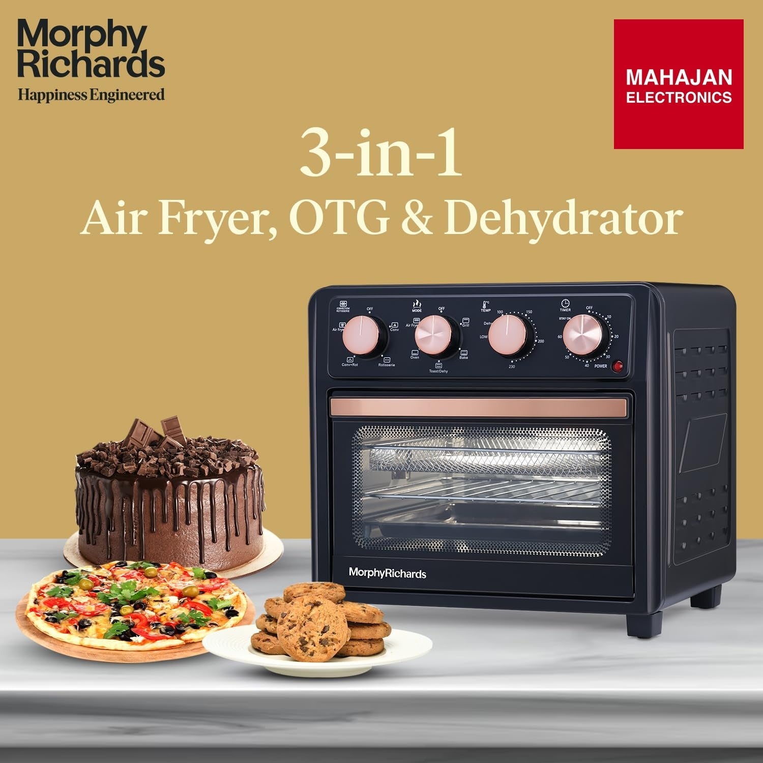 Morphy Richards AirCrisp 25L Air Fryer Oven Air Fryer (25 L) - Mahajan Electronics Online