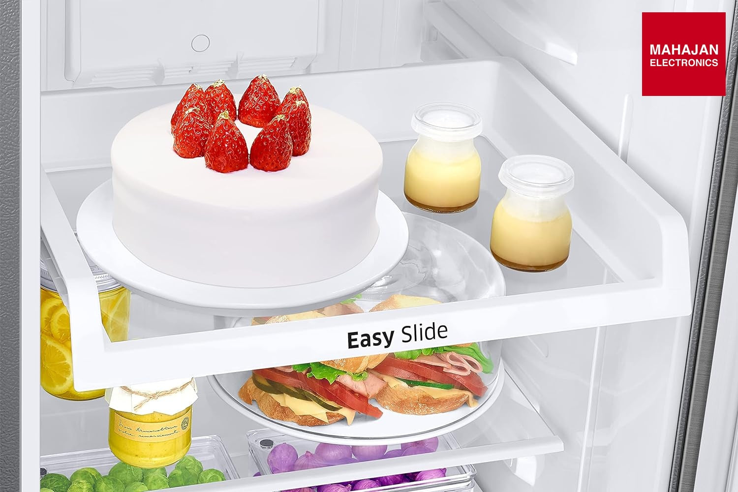 Samsung 256L 2 Star Inverter Frost-Free Convertible 3 In 1 Double Door Refrigerator (RT30C3732S8/NL,Elegant Inox 2023 Model) - Mahajan Electronics Online