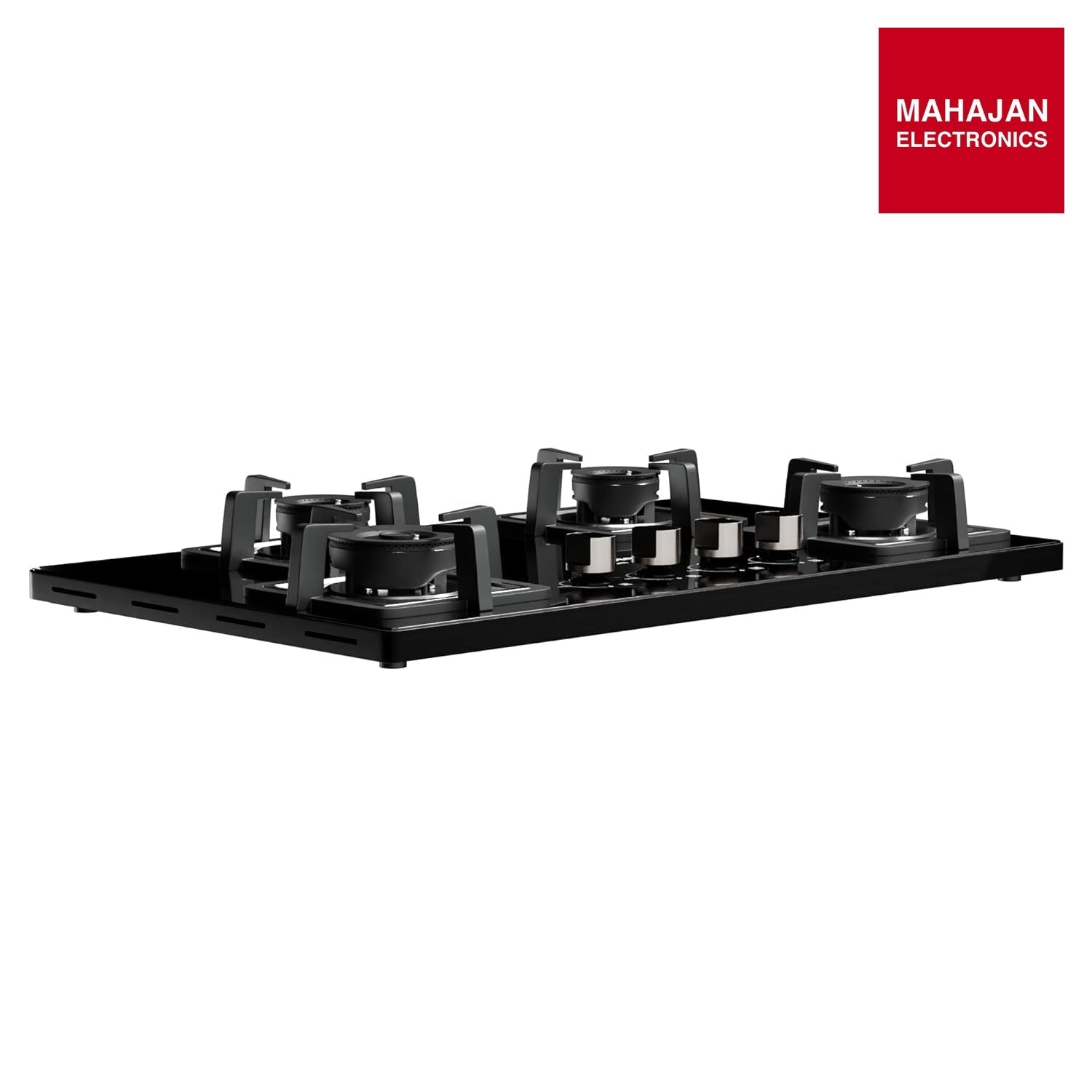 Crompton TAB-SUHB784-MBL SuperSlim Hobs HalfBrass 78cm 4 Burners Midnight Black - Mahajan Electronics Online