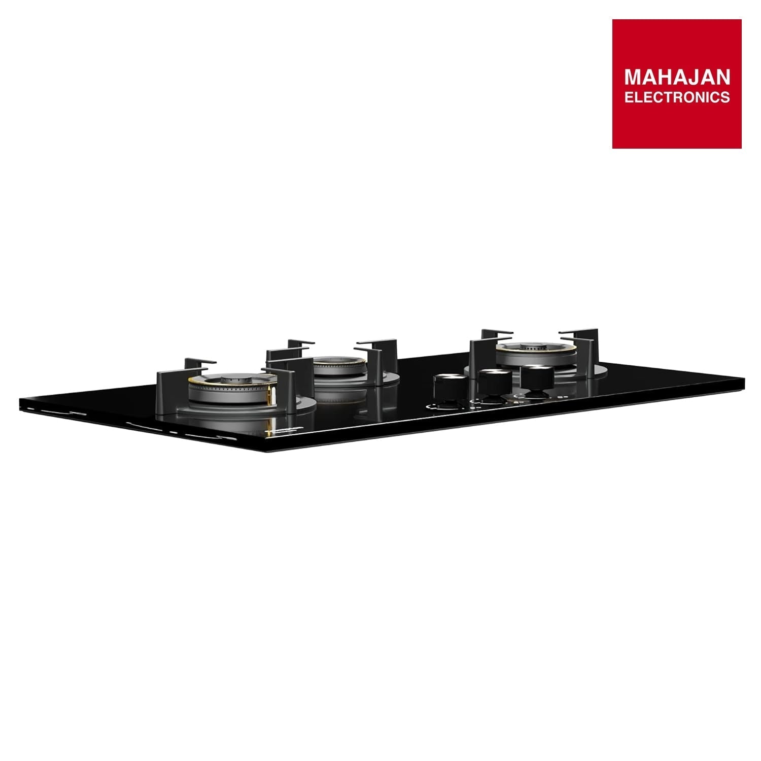 Crompton HOB-SSHB783-MBL Built-In Gas Hob SensoSafe HalfBrass 78cm 3 Burners Midnight Black – Mahajan Electronics Online.