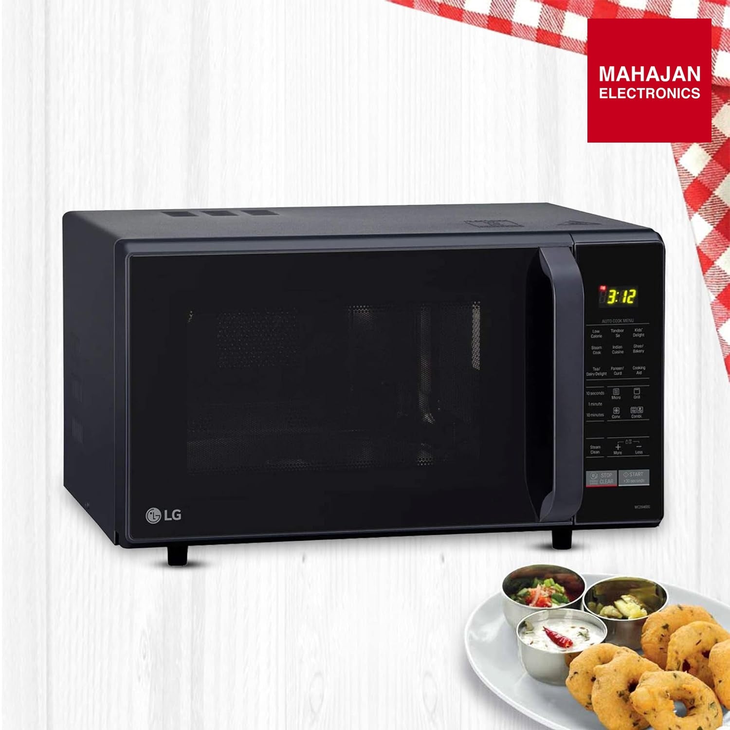 LG 28 L Convection Microwave Oven (MC2846BG, Black) - Mahajan Electronics Online