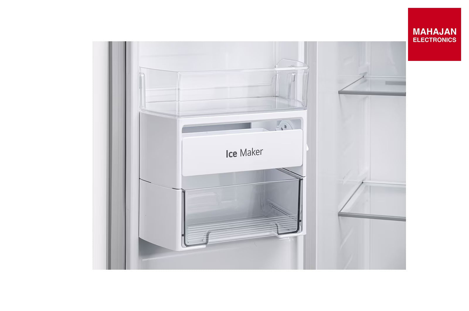 LG 650 Ltr, GL-B257DLW3 Convertible Side by Side Refrigerator with Premium Glass Door, Smart Inverter Compressor, Hygiene Fresh+™, DoorCooling+™, Smart Diagnosis™, Linen White Finish - Mahajan Electronics Online