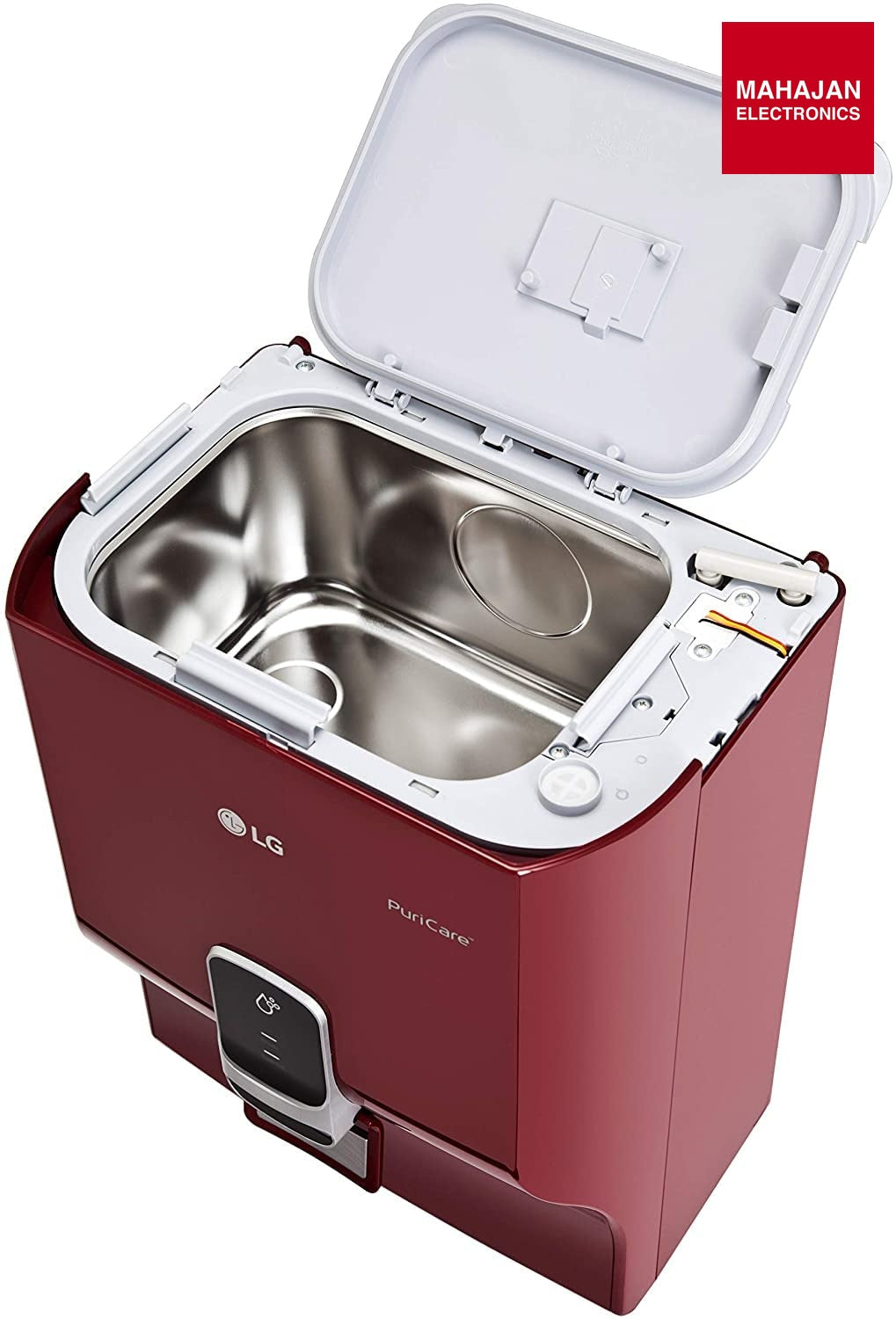 LG Puricare WW140NPR RO + Mineral Booster Water Purifier with Dual Protection Stainless Steel Tank, RED - Mahajan Electronics Online