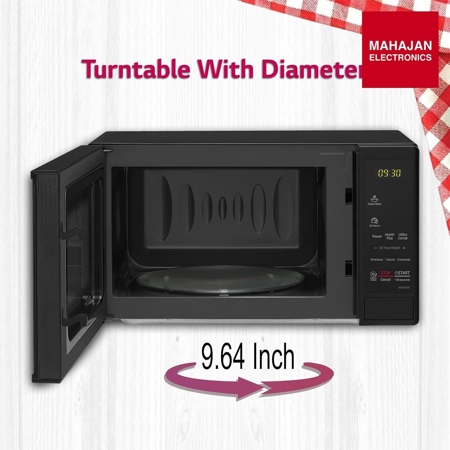 LG 20 L Solo Microwave Oven (MS2043DB, Black) โ Mahajan Electronics Online.