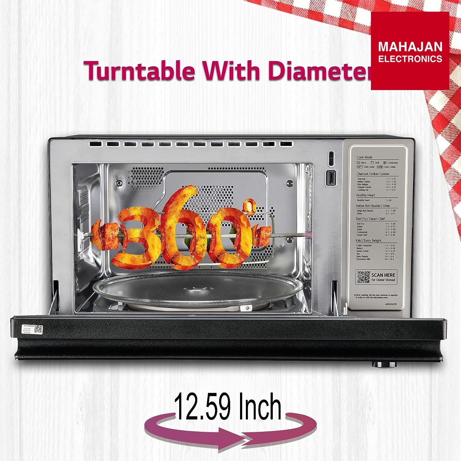 LG 32 L Wi-Fi Enabled Charcoal Convection Microwave Oven (MJEN326SFW, Black) – Mahajan Electronics Online.