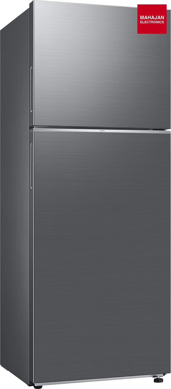 Samsung RT45CG662AS9TL 415 L , Frost Free Double Door WiFi Embedded Refrigerator , Silver, Refined Inox, 2023 - Mahajan Electronics Online
