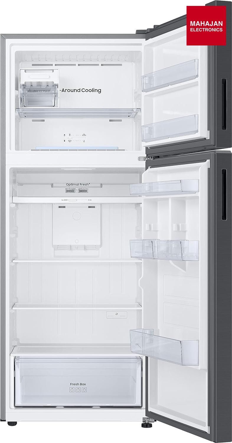 Samsung RT45CG662AB1TL 415 L, Digital Inverter, Frost Free Double Door WiFi Embedded Refrigerator ( Black Matt, 2023 Model) - Mahajan Electronics Online
