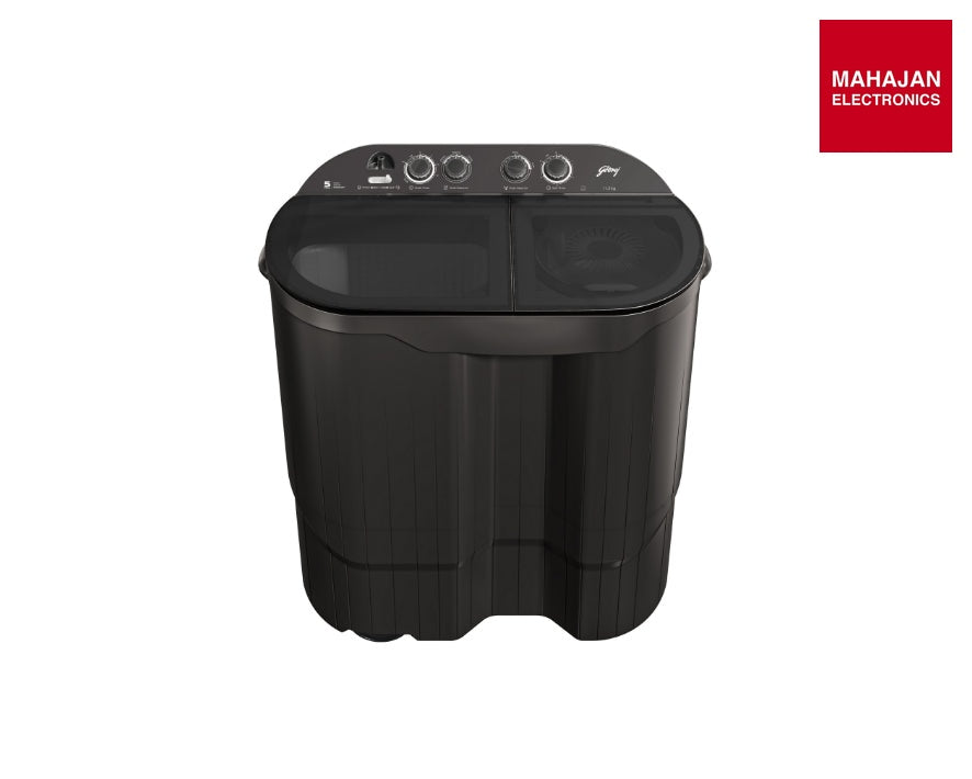 Godrej WSEDGE JAZZ 115 5.0 DB3 M CSGR Semi Top load Washing Machine 11.5kg Crystal Grey - Mahajan Electronics Online