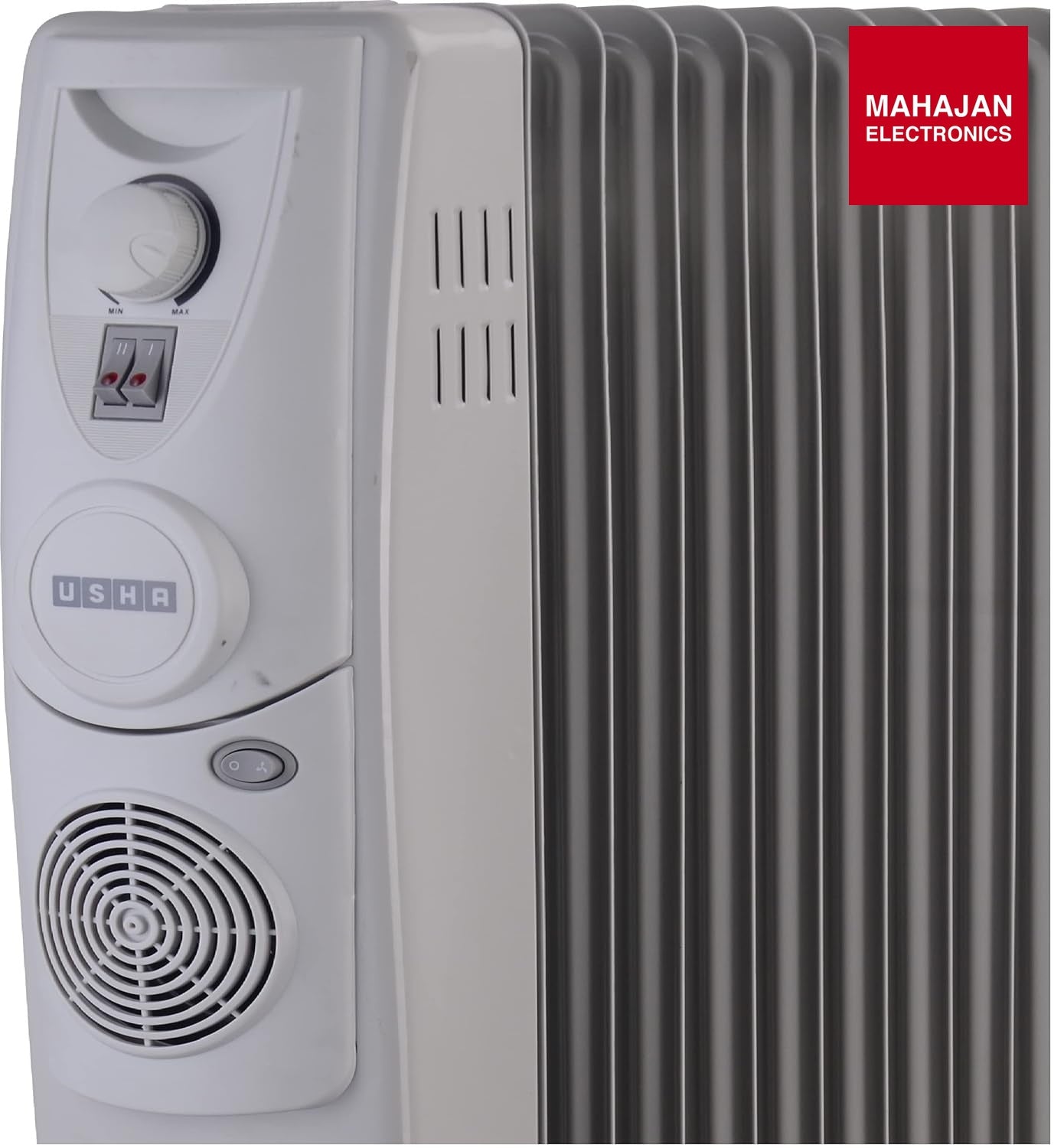 Usha OFR 11 Fin 2900 Watt 4211 F PTC Room Heater with Fan Heater (White, Oil Filled Radiator) - Mahajan Electronics Online