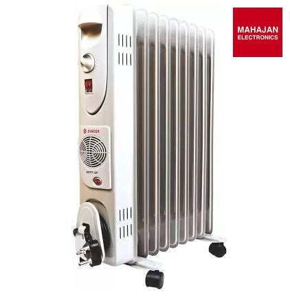 Singer Sofr 9F Oil Filled Room Heater with Fan | 2600W Fast Heating | Best Price in Delhi NCR – Mahajan Electronics Online.