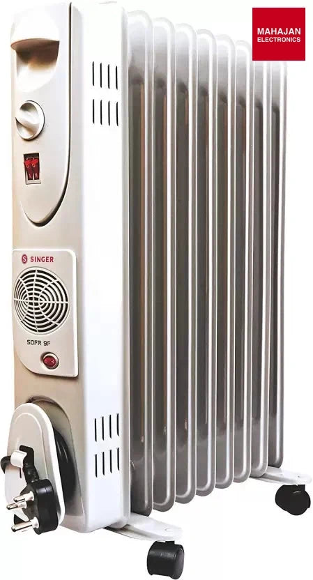 Singer Sofer 9 Fin Oil Filled Room Heater With Fan – Mahajan Electronics Online.