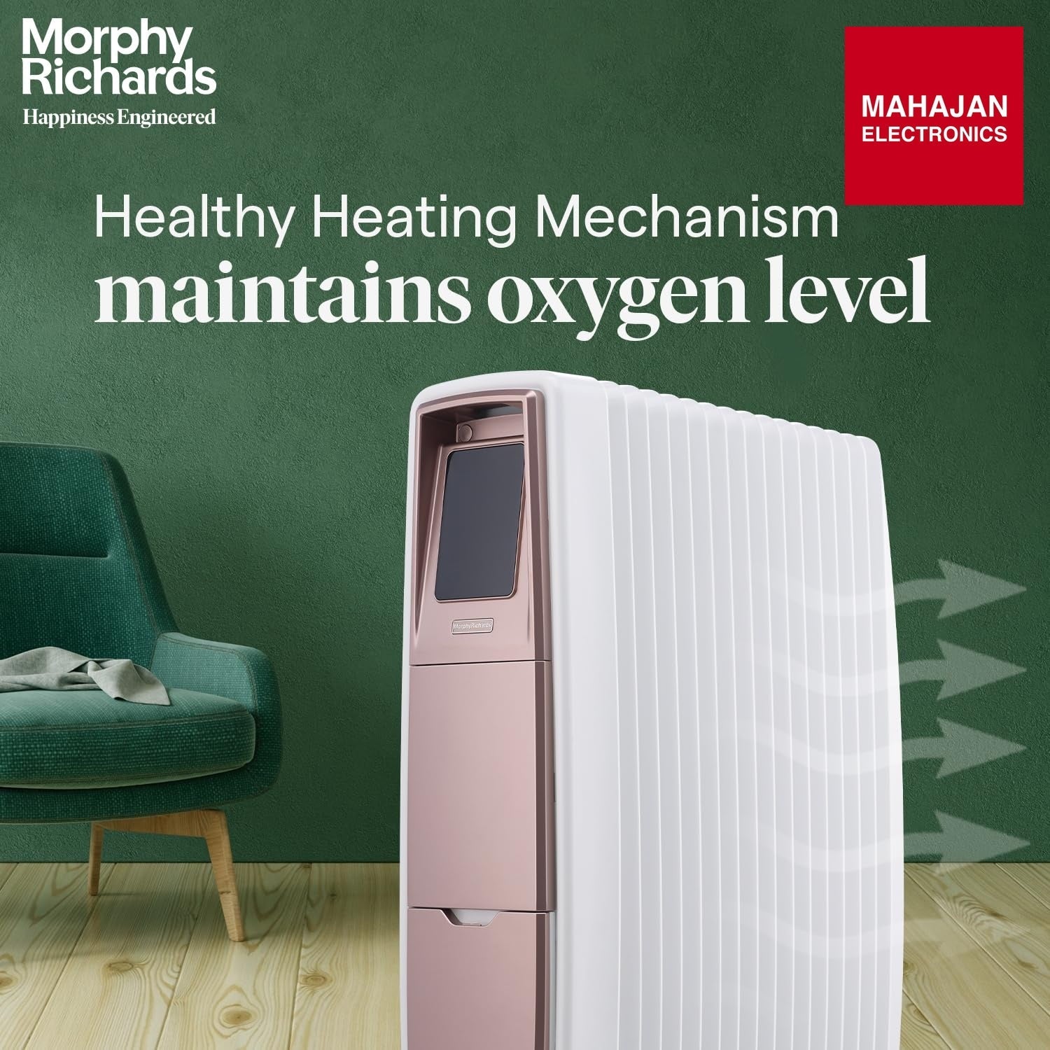 Morphy Richards Thermore Xr Zero Digital 15 Fins Oil Free Radiator Room Heater – Mahajan Electronics Online.