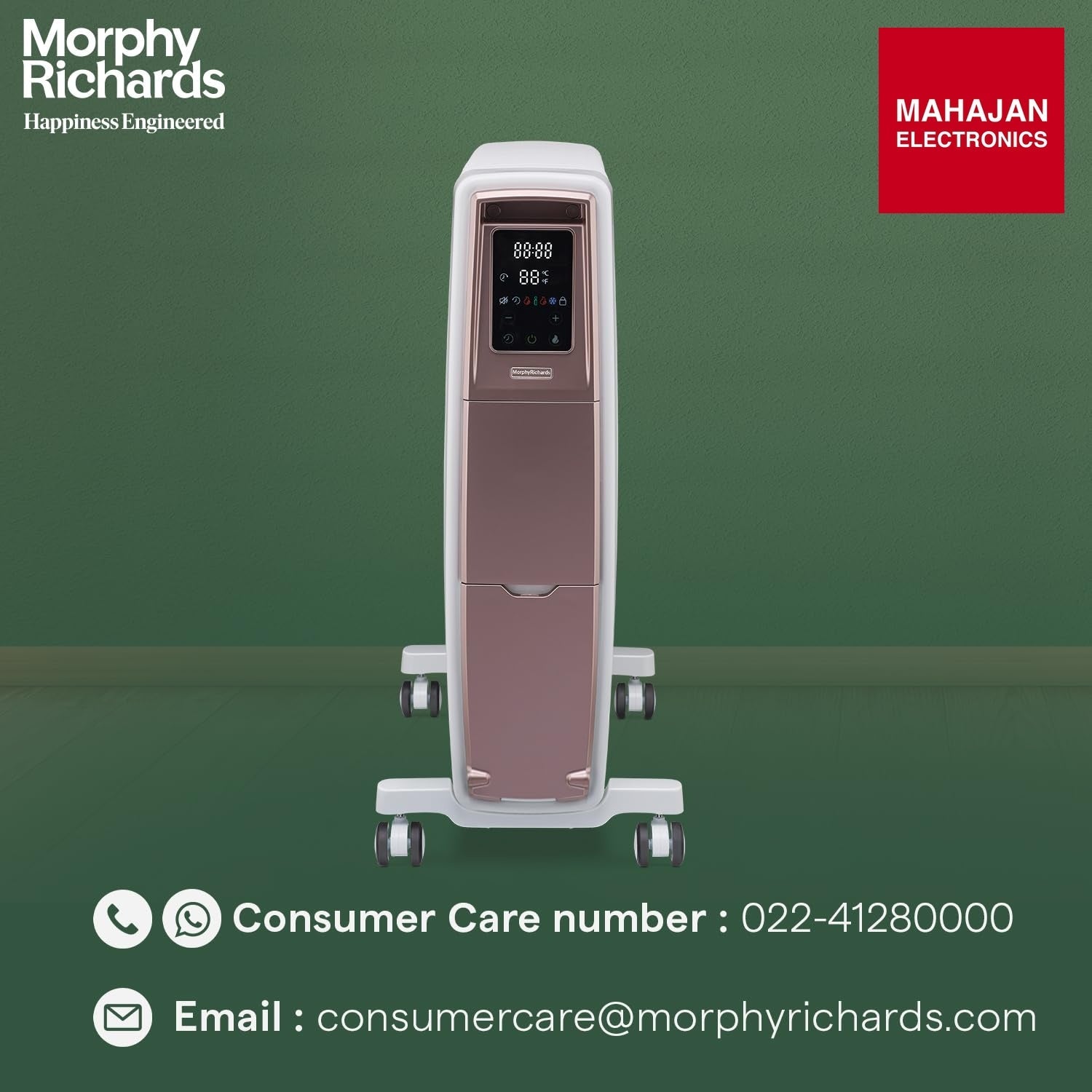 Morphy Richards Thermore Xr Zero Digital 15 Fins Oil Free Radiator Room Heater – Mahajan Electronics Online.