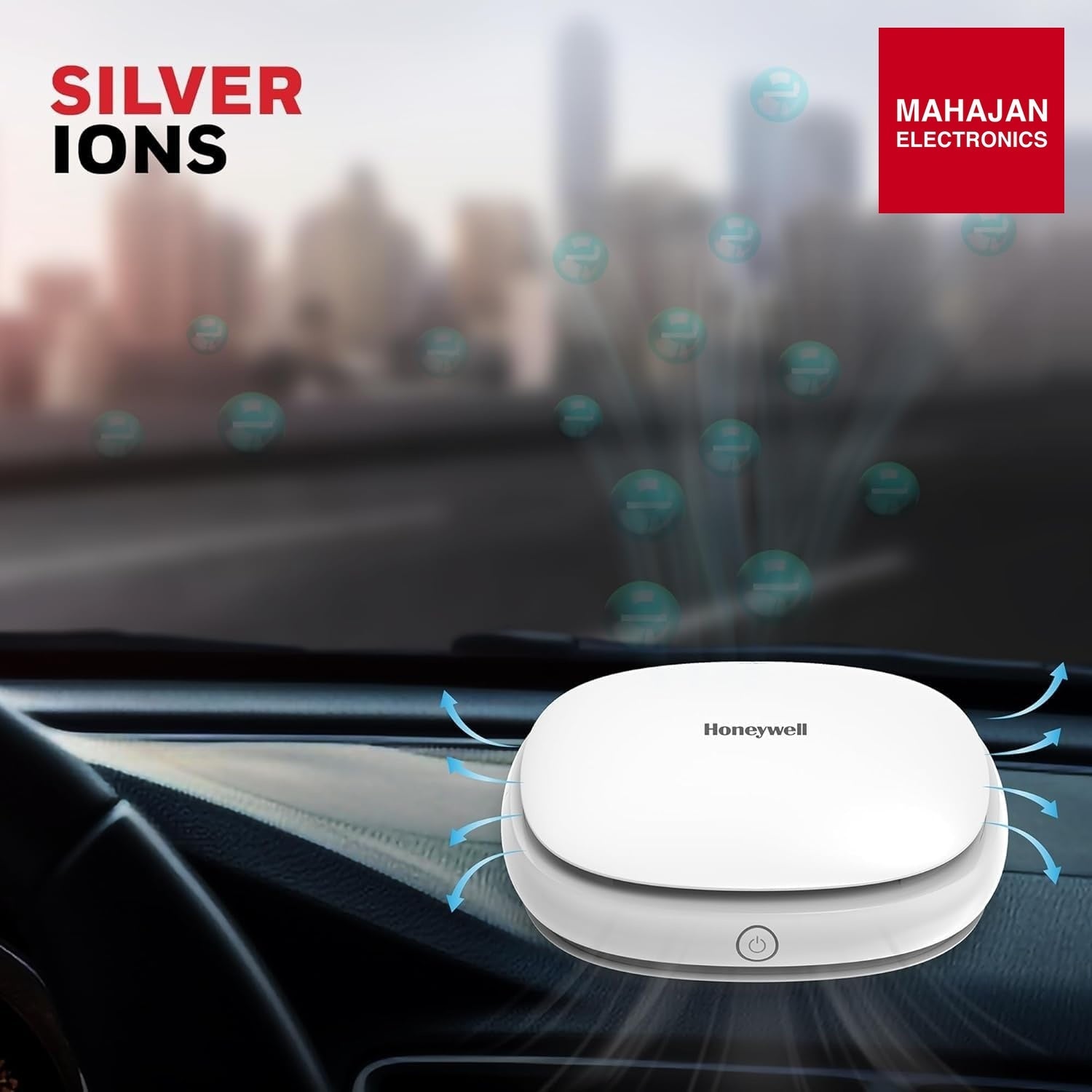 Honeywell Move Pure3 Car Air Purifier,Hepa filter& Ionizer – Mahajan Electronics Online.