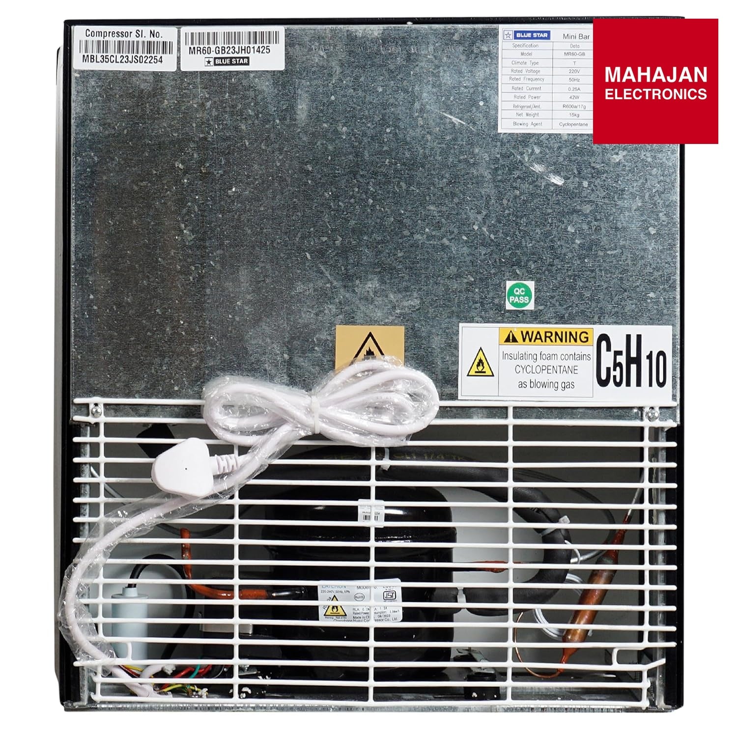 Blue Star MR60-GB 47 L 2 Star Minibar Refrigerator With adjustable Temperature Mahajan Eelctronics Online
