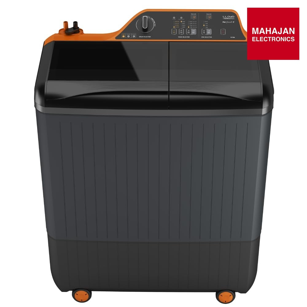 Lloyd GLWS905GH1VG H 9.0 Kg 5 Star Semi-Automatic Digi Grande Top Load Washing Machine In-built Heater Mahajan Electronics Online