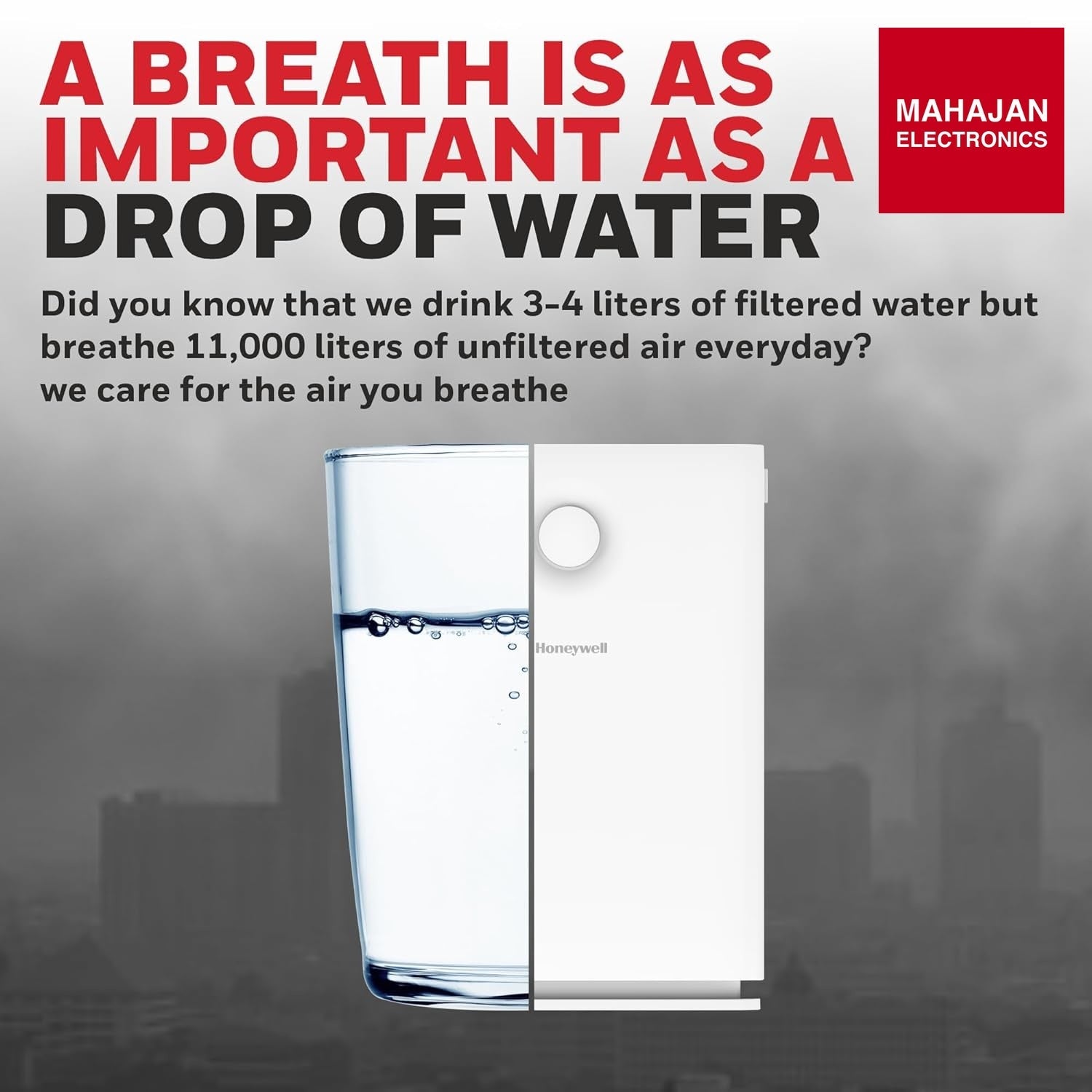 Honeywell Air touch V3 Indoor Air Purifier, Pre-Filter, H13 HEPA Filter, Activated Carbon Filter – Mahajan Electronics Online.