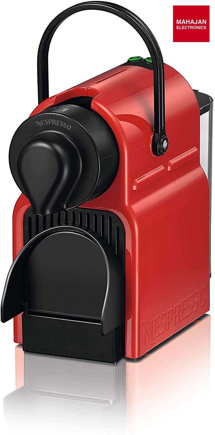 Nespresso Inissia Coffee Capsule Machine, Red Mahajan Electronics Online