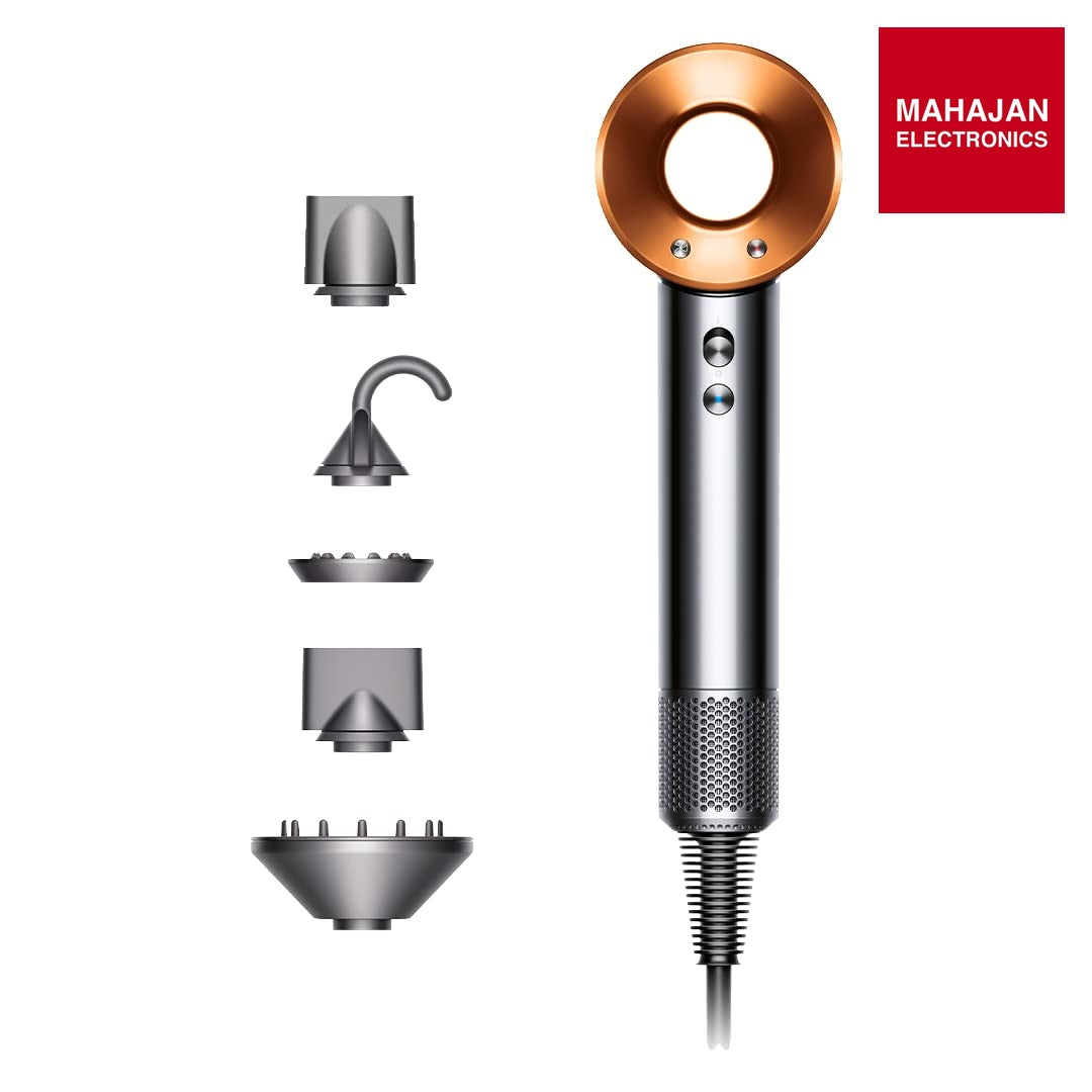 Dyson Supersonic Hair Dryer In Nickel/Copper, 1300 Watts Mahajan Electronics Online