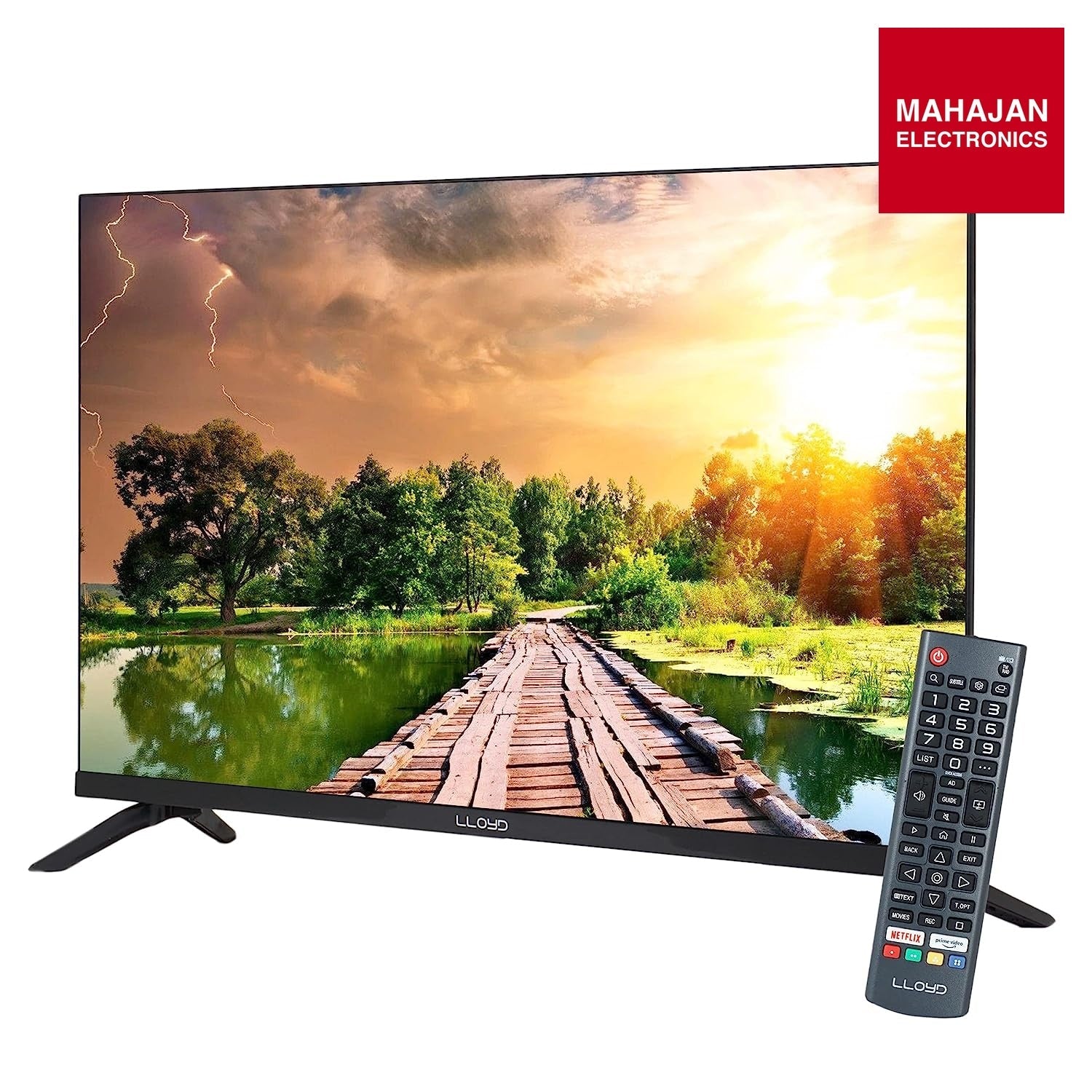 Lloyd 32HS501G 80cm (32 Inches) HD Ready Smart Web OS LED TV (Black) WCG Vision Pro 2025 Mahajan Electronics Online