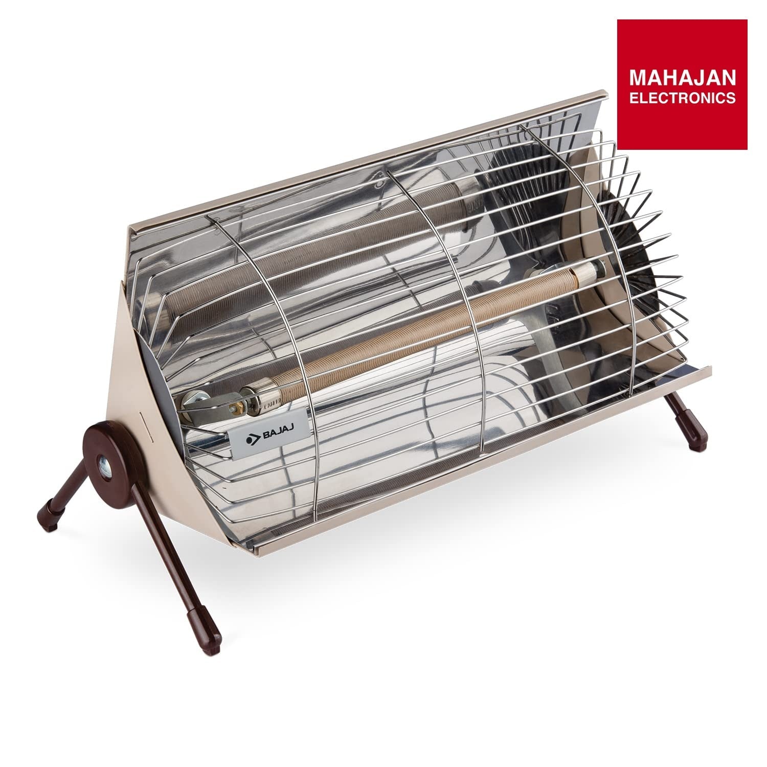 Bajaj Minor Radiant Room Heater 1000W PedestalHeater For Winter|Electric Heater ForRoom|Stainless Steel Heat Reflector|Nickel Chrome Bajaj