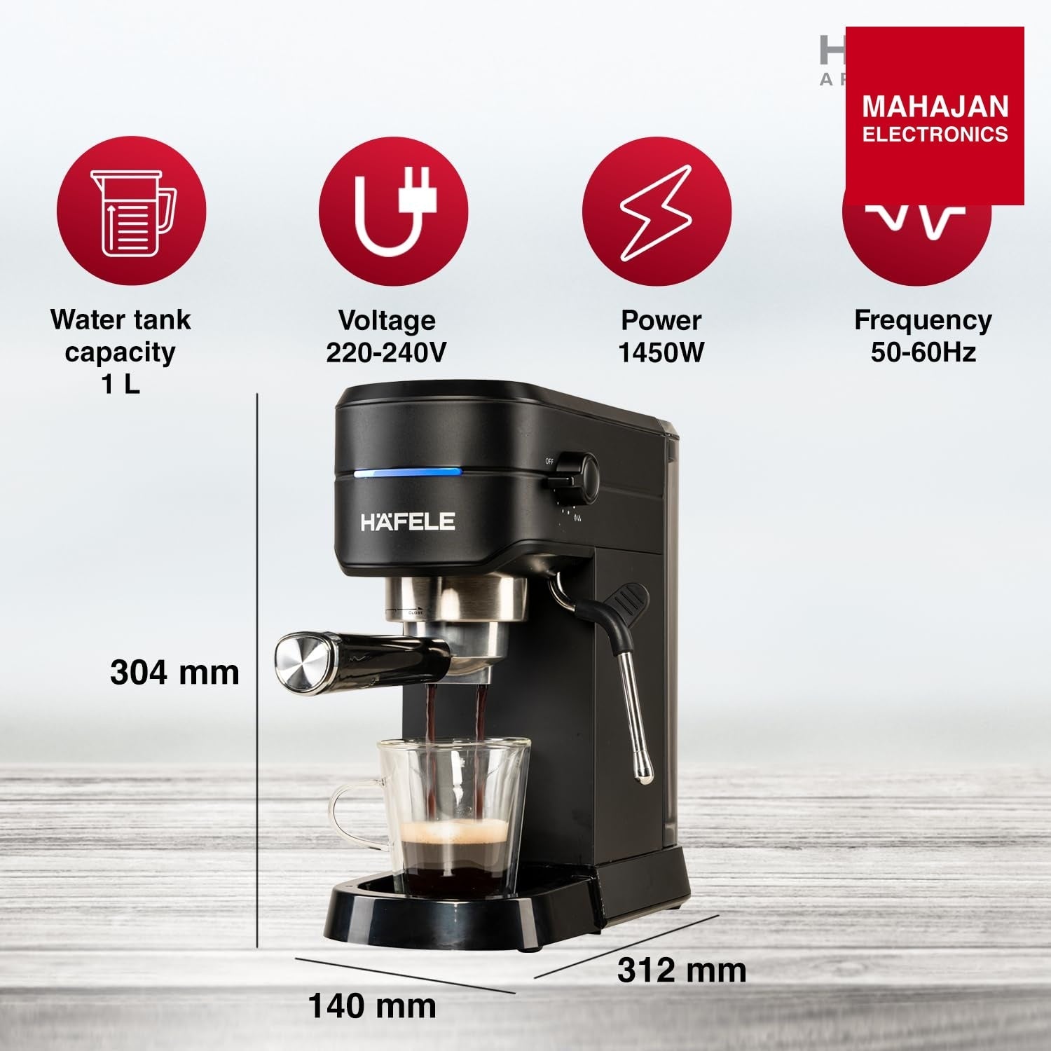 HƤfele U-Kaffee Espresso Machine ā Mahajan Electronics