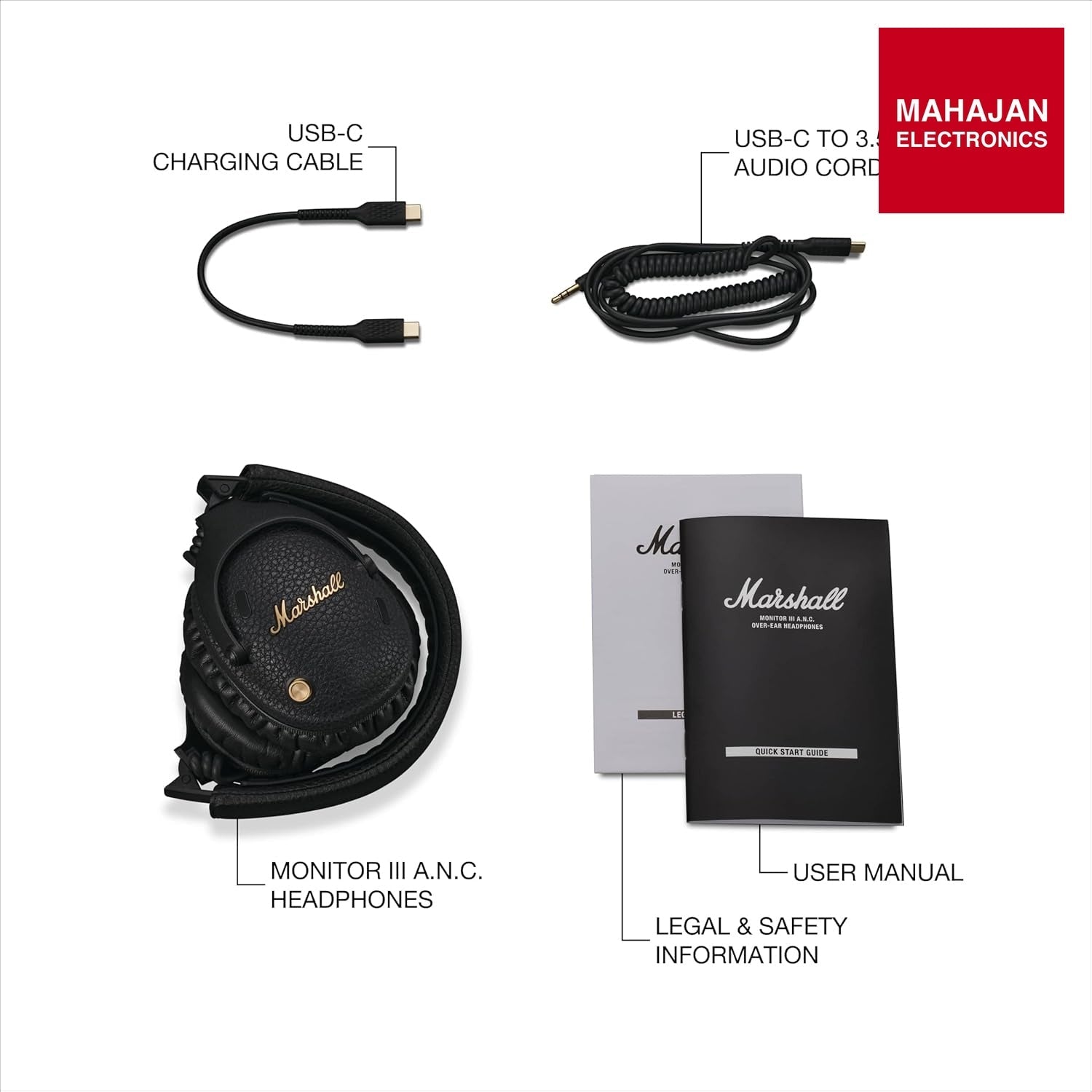 Marshall Monitor III ANC Headphones ā Mahajan Electronics