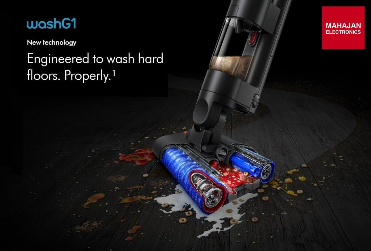 Dyson WashG1 Wet & Dry Cordless Vacuum Cleaner for Hard Floors | Dual Motorised Rollers | 35 Min Runtime Dyson