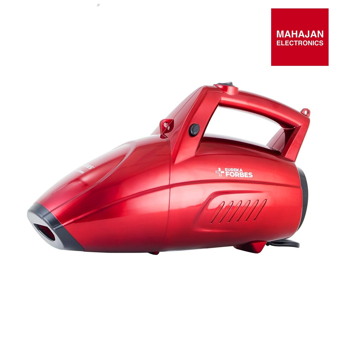 Eureka Forbes Super Clean 800W Handheld Vacuum Cleaner (Red/Black) – Portable, Lightweight, 0.5L Dust Cup, Blower & Suction Function Eureka Forbes