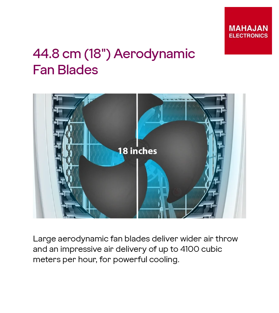 Godrej 87L air cooler secondary image with Mahajan Electronics logo