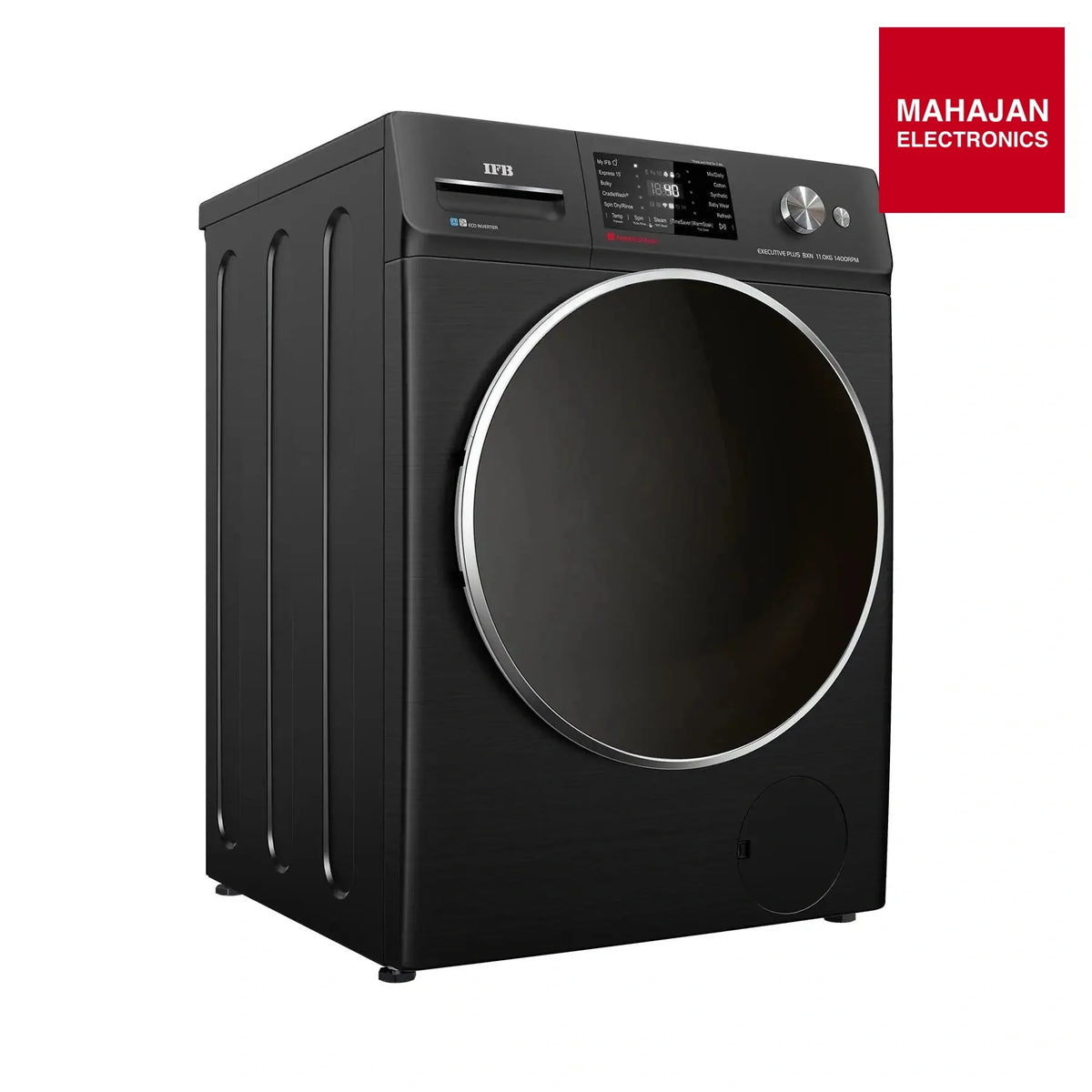 IFB Executive Plus 1114KH washing machine secondary image with Mahajan Electronics logo