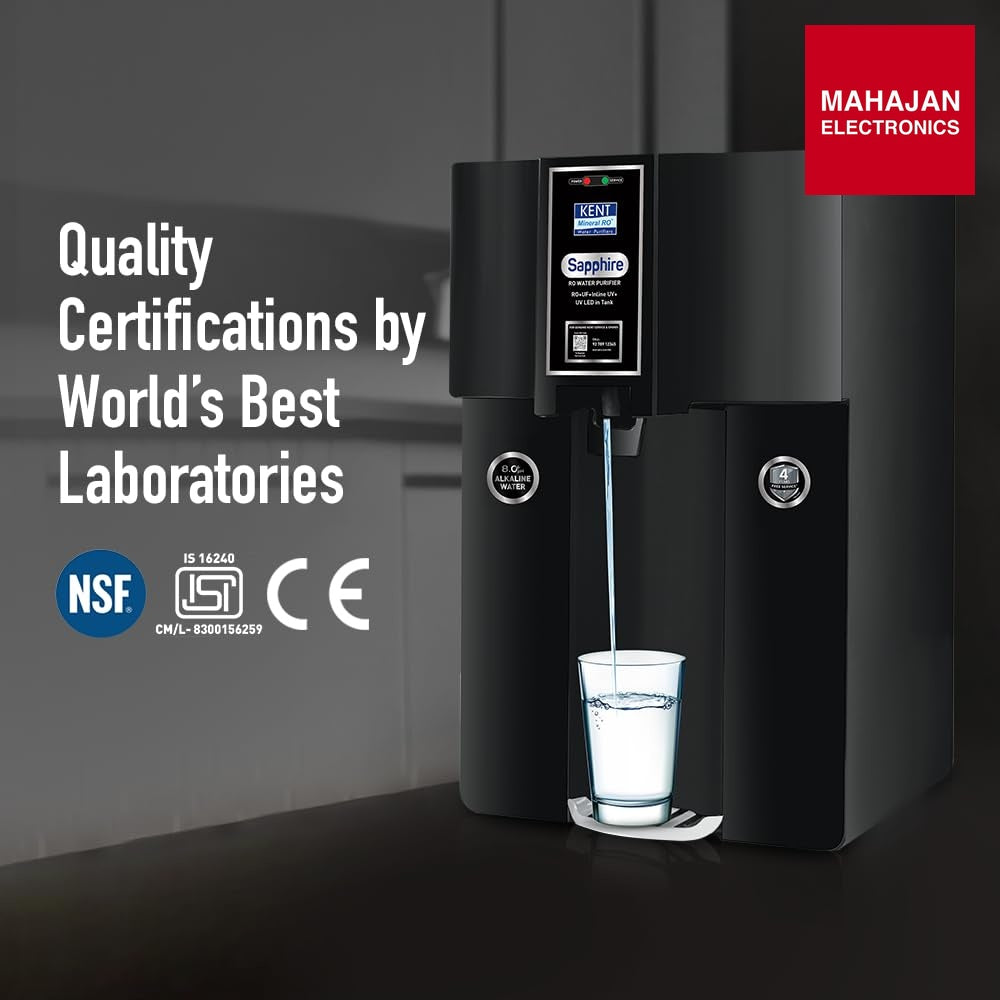 KENT Sapphire-B water purifier secondary image with Mahajan Electronics logo