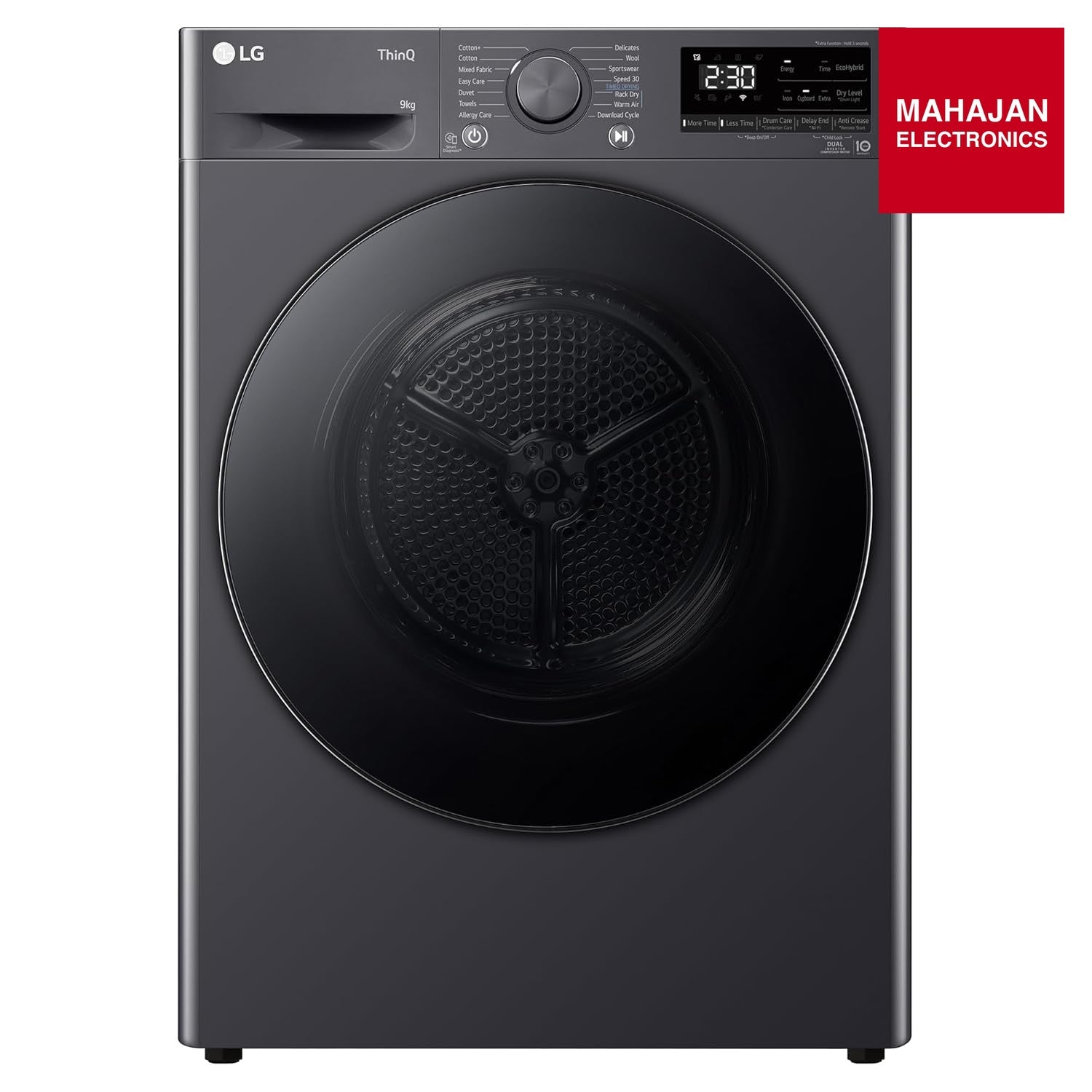 LG DHV09SAM dryer secondary image with Mahajan Electronics logo