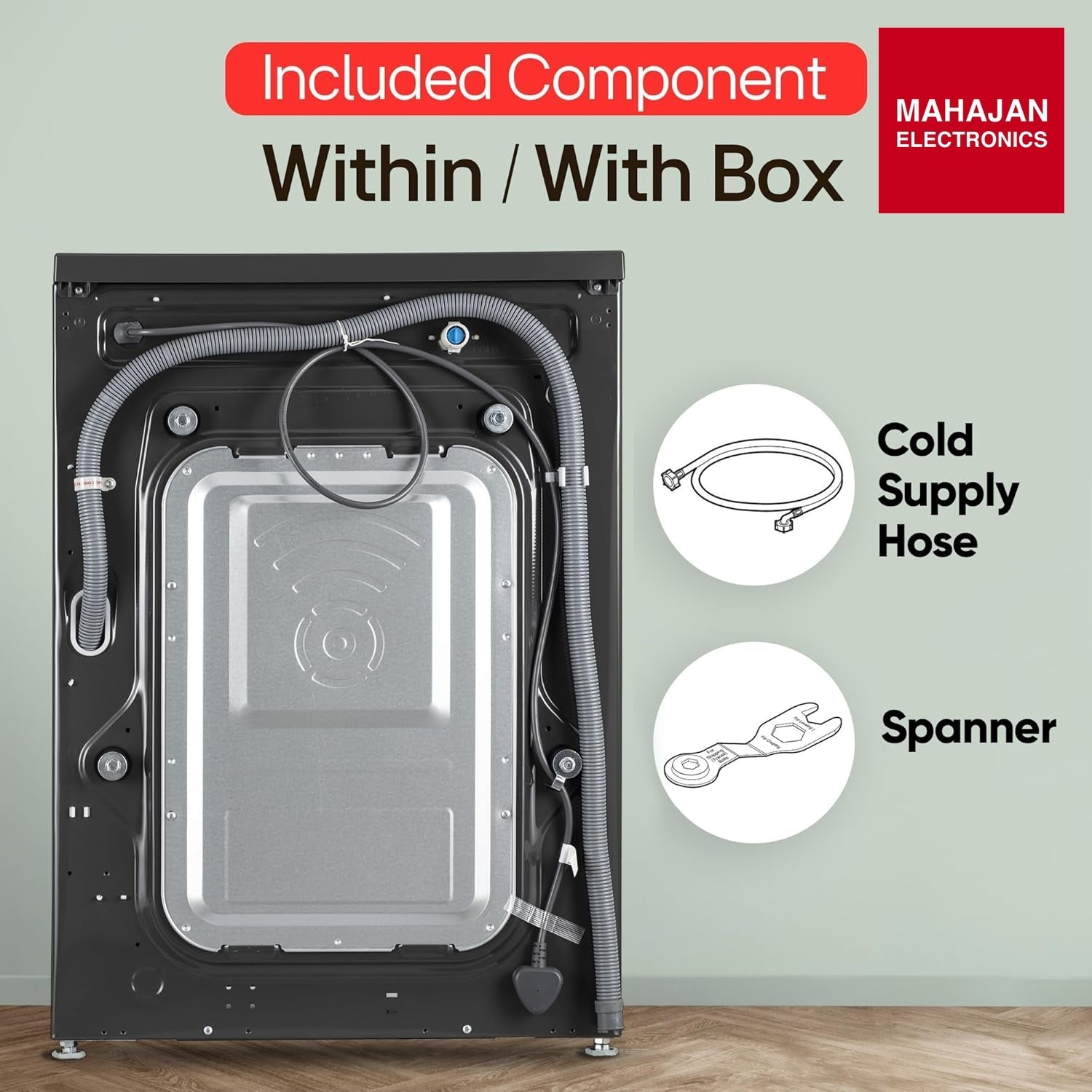 LG FHB1208Z2M washing machine secondary image with Mahajan Electronics logo