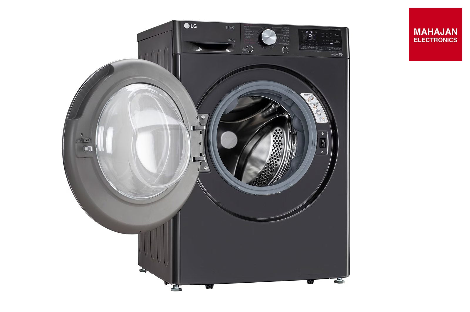 LG FHD1207STB washer dryer secondary image with Mahajan Electronics logo