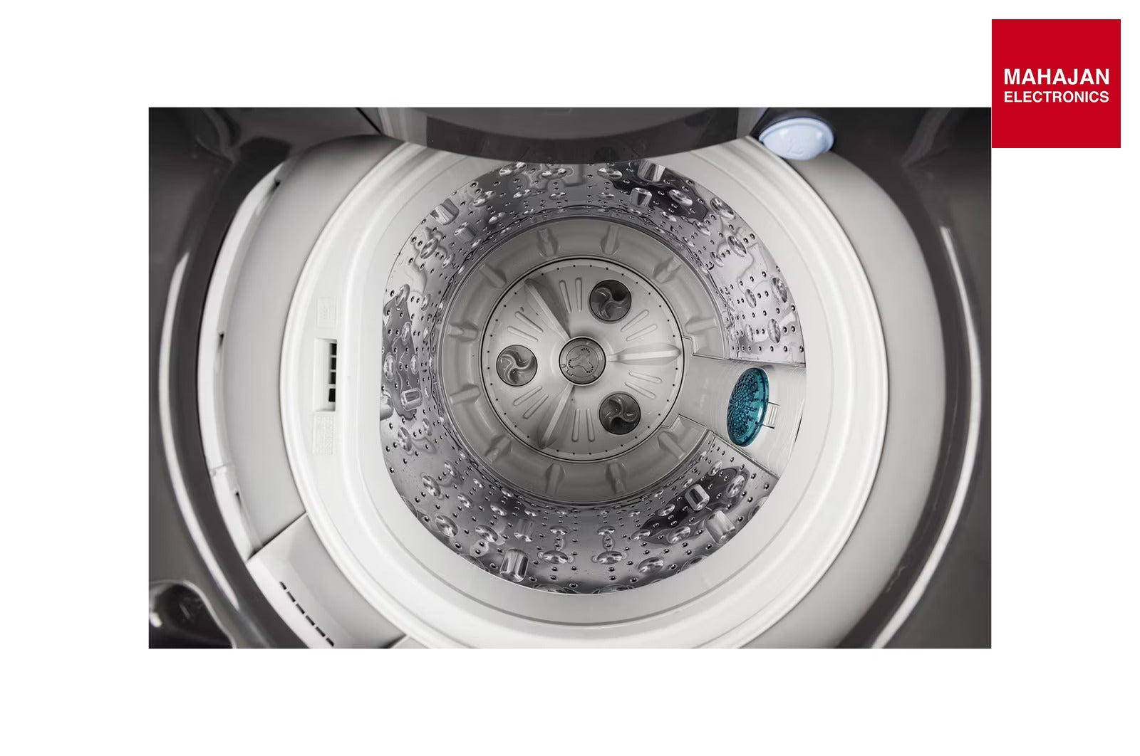 LG T90V4MB1S washing machine secondary image with Mahajan Electronics logo