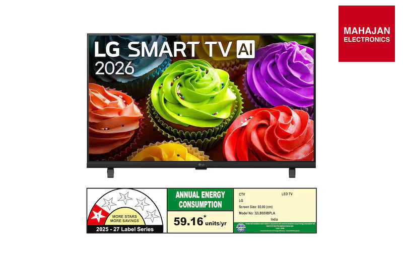 LG 32LB659BPLA 81.28 cm (32) LG SMART TV AI 32LB659BPLA HD with α5 Processor Gen9, with HDR10 Pro 2026 — Mahajan Electronics